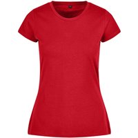 Build Your Brand Women's Basic T-Shirt in Scarlet | Size: Medium