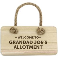 Welcome To... Wooden Sign Light