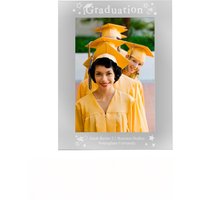Personalised Memento Company Personalised Graduation 5x7 Silver Photo Frame