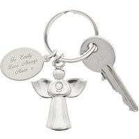 My Guardian Angel Keyring Metallic