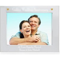 5x7 Golden Anniversary Landscape Photo Frame