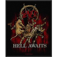 Patch Hell Awaits Band Logo Woven cm x 10 cm
