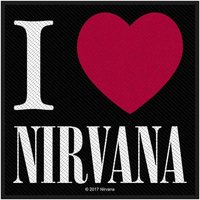 Patch I Love Band Logo Woven cm x 10 cm