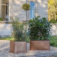 Royal Botanic Gardens Kew Kew Aged Copper Regency Outdoor Planter 62Cm | Premium Quality | 2 Other Sizes Available | 3 Year Warranty | Detachable