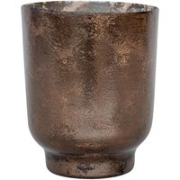 Ivyline Metallic Bronze Glass Holder H19Cm W15.5Cm