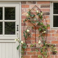 Ivyline Outdoor Leaf Trellis Bronze H100cm W80cm | Online Best Seller | Premium Quality | 2 year warranty | Hand Made | Frost proof | Size: Medium