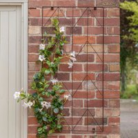 Ivyline Outdoor Herringbone Trellis Bronze H120cm W60cm| Online Best Seller | Premium Quality | 2 year warranty | Hand Made | Frost proof