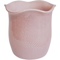 Camellia Blush Scalloped Edge Planter H25cm D26cm Hand Finished Made Europe