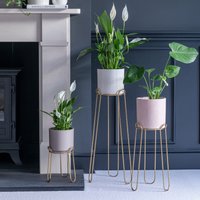 Ivyline Saluzzo Gold Plant Stand H23cm D18cm