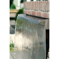 Primrose Stainless Steel Waterfall Cascade Sheer Rear Supply 45cm in Metallic Silver