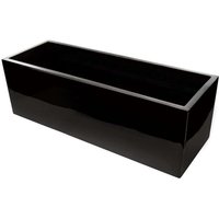 Primrose Gel Coated Black Fibreglass Trough Garden Planter 24cm x 80cm | Size: 24 cm x 80 cm