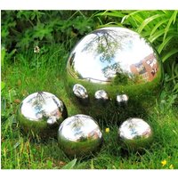Primrose Polished Stainless Steel Gazing Globe Sphere 10cm in Silver