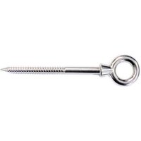 Primrose Silver Stainless Steel Eyebolt Screw Shade Sail Fitting Fixing Addon in Metallic Silver