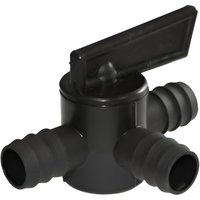 Primrose Water Distributor for Water Features & Fountains 2 Way Splitter 25mm in True Black