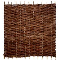 Primrose Willow Bunch Weave Coppiced Hurdle Fence Panel Handwoven 6ft x 6ft in None