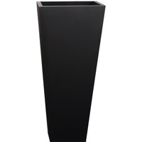 Primrose Black Flared Tapered Outdoor Planter Zinc Galvanised Pot 116cm x 52cm | Size: 116 cm x 52 cm