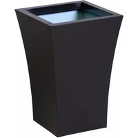 Outdoor Galvanised Steel Plant Pot Square Flared Planter 44cm