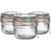 Argon Tableware Glass Storage Jars - 125ml/4.2oz - Set of 6 in Clear