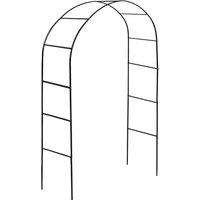 Metal Garden Arbour Arch 2.4M x 1.4M Wide Heavy Duty Archway