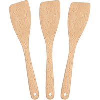 Argon Tableware Wooden Spatulas - 30cm - Pack of 3 in Brown