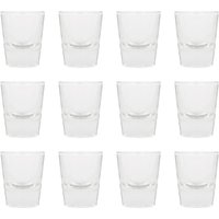 Rink Drink Wide Shot Glasses - 25ml - Clear - Pack of 12