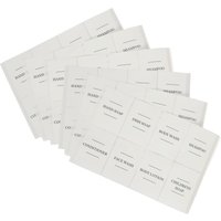 Harbour Housewares 48pc Soap Dispenser Labels Set in White