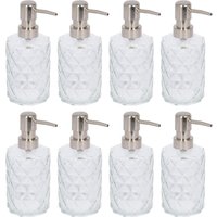 Prism Glass Soap Dispensers Pack 8