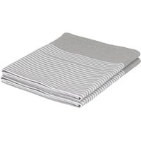 Nicola Spring 100% Cotton Tea Towel Absorbent Kitchen Dish Cloth Drying Towels - 70cm x 50cm - Pack of 2 in Light Grey