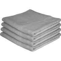 Nicola Spring Cotton Bath Sheets - 160cm x 90cm - Pack of 4 in Grey | Size: Bath Sheet