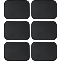 Argon Tableware Rectangle Non-Slip Serving Trays - 56cm x 41cm - Black - Pack of 6 | Size: 56 cm x 41 cm