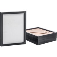 Nicola Spring Photo Frames - 8" x 10" - Pack of 5 in Black