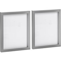 Nicola Spring Photo Frames - 8" x 10" - Pack of 2 in Grey