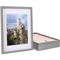 5x Photo Frame A4 Mount A3 Picture Display Grey