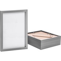 Nicola Spring Photo Frames - A4 (8" x 12") - Pack of 5 in Grey