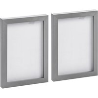 Nicola Spring Photo Frames - A5 (6" x 8") - Pack of 2 in Grey