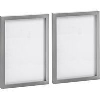 Nicola Spring Photo Frames - A4 (8" x 12") - Pack of 2 in Grey