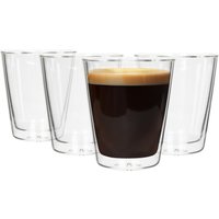 Rink Drink Double-Walled Glasses Set - 200ml - Pack of 4 in Clear