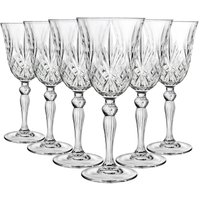 RCR Crystal Melodia Red Wine Glasses - 270ml - Pack of 6 in Clear