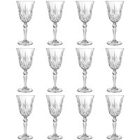 RCR Crystal Melodia White Wine Glasses - 210ml - Pack of 12 in Clear