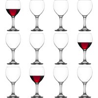 LAV Misket Red Wine Glasses - 260ml - Pack of 12 in Clear