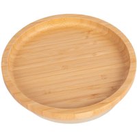 Round Bamboo Suction Plate