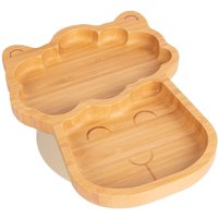 Bamboo Suction Plate Llama Divided Non Slip Weaning Plate