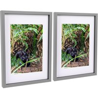 3D Box Photo Frames A4 Mounts A3 Mount Pack 2 Grey