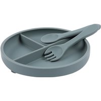 Silicone Suction Plate Fork & Spoon Set Silicone Feeding Set