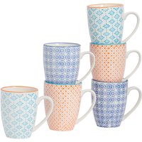 Hand Printed Mugs Pack 6