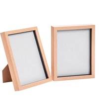 Nicola Spring 3D Box Photo Frames - 8 x 10" - Pack of 2 in Light Brown