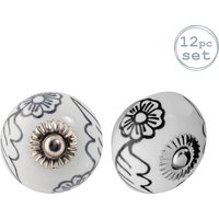 Round Ceramic Cabinet Knobs Blooms Pack 12 1000mm x 500mm