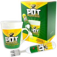 Kimm and Miller (UK) Ltd Chicken and Mushroom Pot Noodle Gift Set with Spinning Fork in Green | Size: 800g