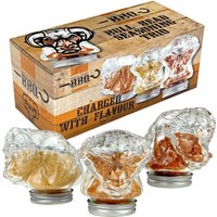 3 X Glass Bull Seasonings