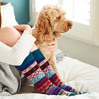 Woollen Fairisle Socks S M